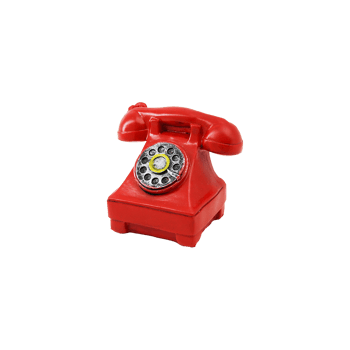 İ12-215 ( Ankesörlü Telefon ) Vintage Dekoratif Biblo ( 12x7.5cm ) ( Reçine )