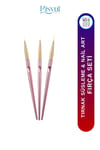Misyul Tırnak Desen Fırçası 3'lü Pembe Mıs-2184
