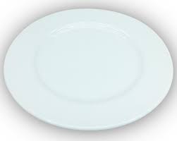 Akel 23 Cm Sade Servis Tabağı - Beyaz - Melamin Yuvarlak Tabak