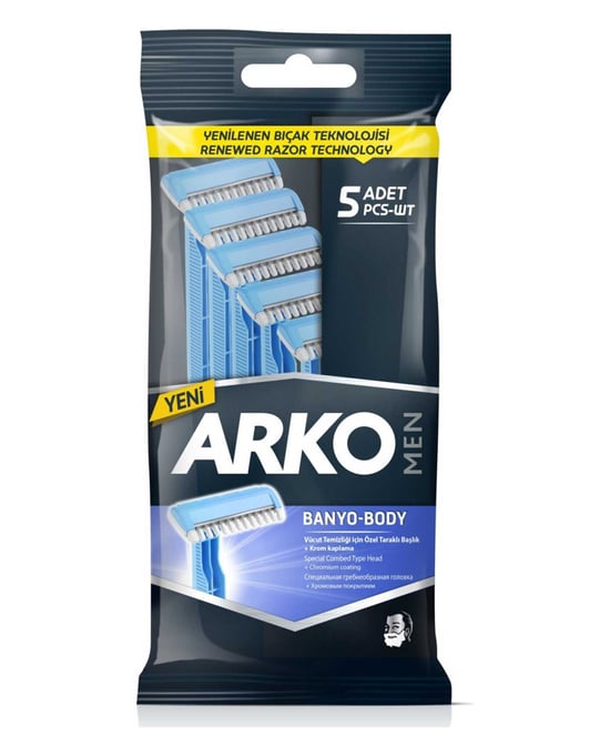 Arko Men Banyo Tıraş Bıçağı 5'li Poşet