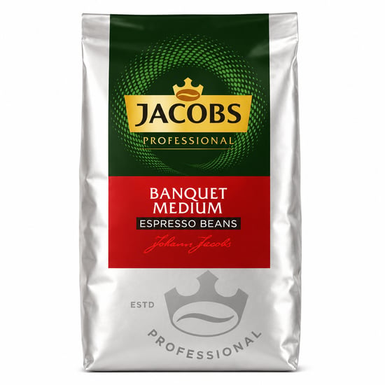 Jacobs Professional Banquet Medium Espresso Çekirdek Kahve 1kgx8 Adet
