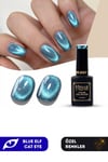 Misyul Uv Led Kalıcı Oje Nail Art 15 Ml Blue Elf Cat Eye Ec01