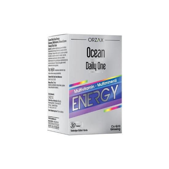 Orzax Ocean Daily One Energy Multivitamin + Multimineral 30 Tablet