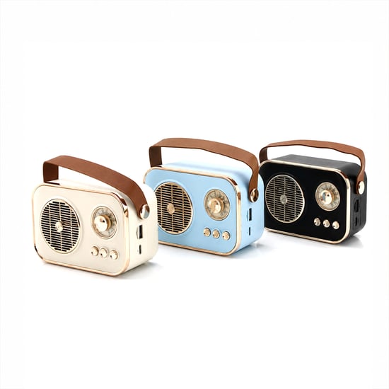 Platoon Pl-4641 (wireless) Hoparlör & Speaker (ışıklı) (usb Şarjlı) (renkli Kasa & Bronz Çerçeve)(usb & Dc 5v & Tf)
