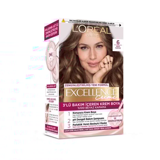 L’oréal Paris Excellence Creme Saç Boyası Açık Kahve 6