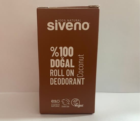 %100 Doğal Roll-on Hindistan Cevizli Deodorant Ter Kokusu Önleyici Bitkisel Lekesiz Vegan 50 ml