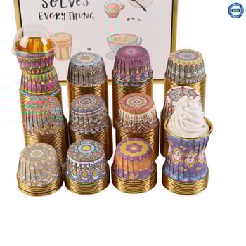 13 Cm Kek Kalıbı Osmanlı Desenli Metalize 25 Li