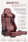 Fashcolle Grand Pro Maroon Oyuncu Koltuğu