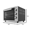 3426 İnox Gri 34 Lt Statik Mini/midi Fırın - 4 Fonksiyon, Programlanabilir Pişirme & Isı Kontrol