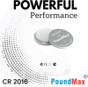 Poundmax Lityum Cr2016 Düğme Hücreli Pil, 3 V | 1 X Blister 5 Adet
