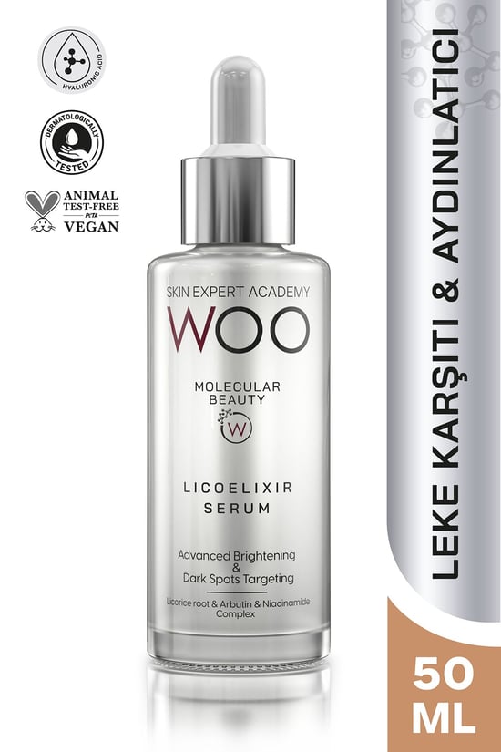 WOO Skin Expert Academy Licoelixir Aydınlatıcı Ve Leke Önleyici Serum 50 ml Eşit Cilt Tonu