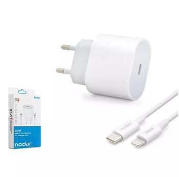 Nd-1002 Type-c To Lightning Şarj Seti 20w Beyaz