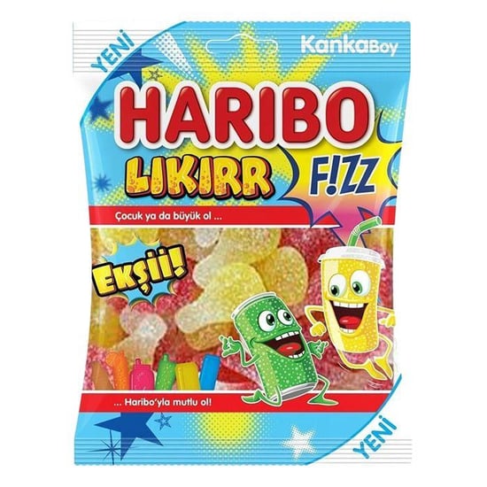 Haribo Fizz Lıkırr Ekşi Yumuşak Şeker 70 Gr