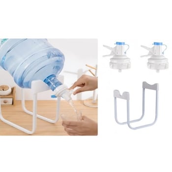 DİYARI FIRSAT Damacana Musluk Başlığı ve Metal Ayak Stand Seti 