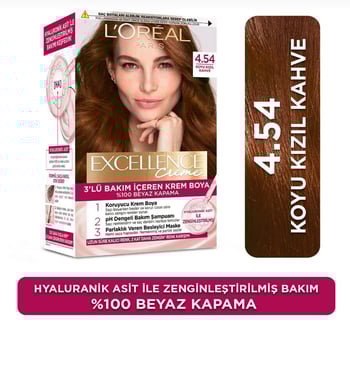 Loreal Paris Creme Saç Boyası 4.54 Koyu Kızıl Kahve