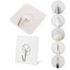 İ17-023 Askı ( 10pcs ) ( Tekli Metal Uçlu ) ( Mika Kristal Pls. Tabanlı ) ( Şeffaf Pvc Yapışkanlı Montaj )