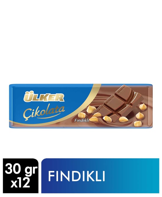 Ülker Baton Fındıklı Çikolata 30 Gr X 12'li Paket