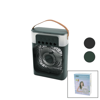 Nova Aır Cooler Fan (hava Nemlendirme & Fan & Gece Lambası) (masa Üstü) Ultrasonik Vantilatör (360°)(usb Şarj) (3kdm Hız)