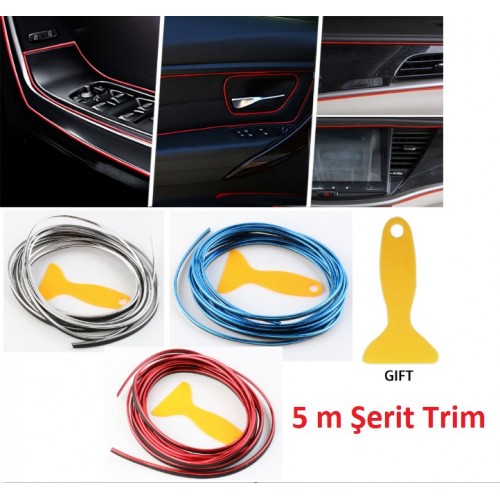 DİYARI FIRSAT Araba Dekorasyon Şeridi 5 Metre Trim Şeridi