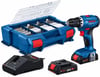 Bosch Gsb 18v-45 18v-2x2.0 Ah Darbeli Vidalama+63 Parça Set 0615a5007g