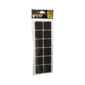 Flamme-0022 ( 38mmx38mm ) ( Kare ) ( 12pcs ) ( Zemin Koruyucu ) Mobilya Keçesi ( Yapışkanlı Montaj )