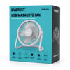 Everest Efn-505 ( Usb Şarjlı & Pvc Gövde ) ( 14.5x14.1cm ) Masa Üstü Fan & Vantilatör