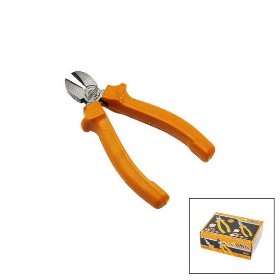 Eltos Eyk-161 ( 160mm ) ( Dövme Çelik ) Yan Keski ( Turuncu Lüx Plastik Saplı )