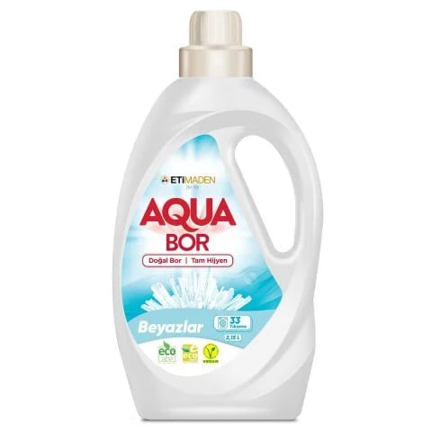 Aquabor Sıvı Çamaşır Deterjanı 2,15 Lt - Beyazlar
