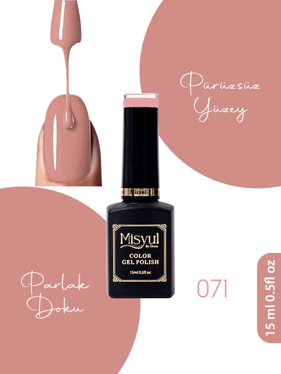 Misyul Uv Led Kalıcı Oje Nail Art 15 Ml 071