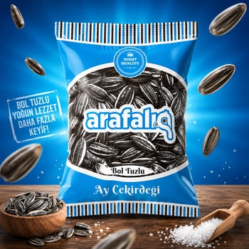 Arafalık Az Tuzlu Ay Çekirdeği 180 Gr / 30'lu Koli