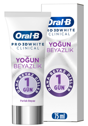 Oral-b Diş Macunu Pro 3d White Clinical Parlak Beyazlık 75 Ml