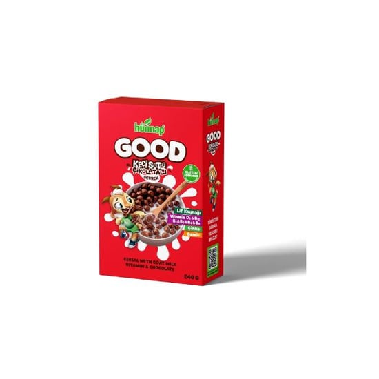 Hünnap Good Keçi Sütlü Çikolatalı Gevrek 240 G
