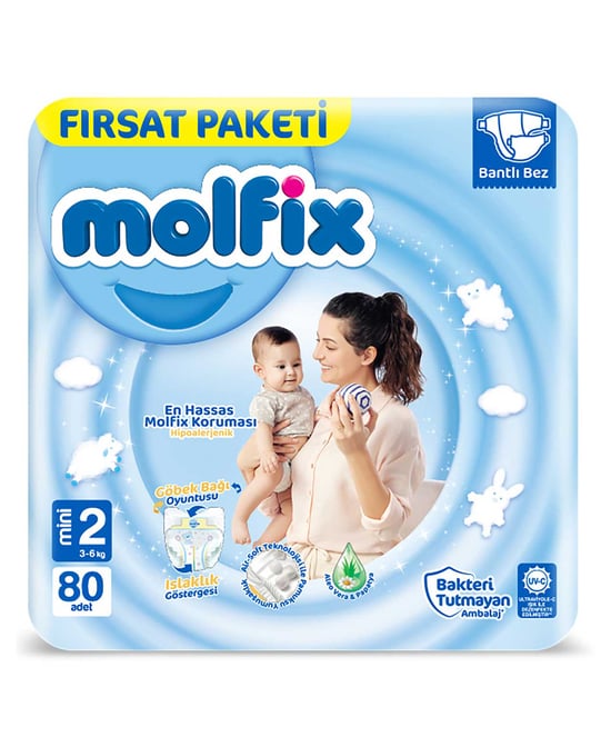 Molfix Bebek Bezi Fırsat Paketi No:2 80'li Mini