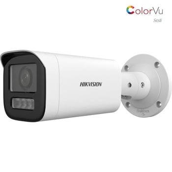 Hikvision Ds-2cd1643g2-lızsu 4 Mp Dahili Sesli 2.8-12 Mm Motorize Lensli Colorvu Ip Bullet Kamera H.265+ 50 Mt Gece Görüş
