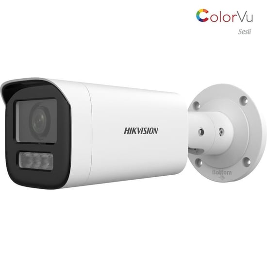 Hikvision Ds-2cd1643g2-lızsu 4 Mp Dahili Sesli 2.8-12 Mm Motorize Lensli Colorvu Ip Bullet Kamera H.265+ 50 Mt Gece Görüş
