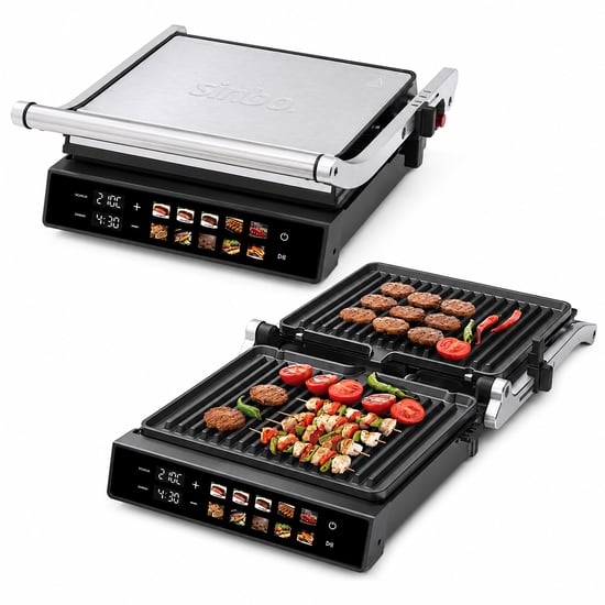 Sinbo Ssm-2597 Izgara ve Tost Makines İ ( 4 Dilim ) ( Yapışmaz Yüzey ) ( Dokunmatik Dijital Ekran & 2000w)