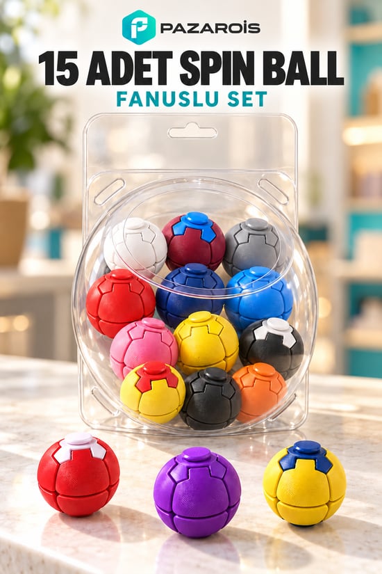 Spinner Ball Stres Oyuncağı Kasa Önü Satış Artırıcı Fanus