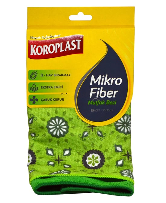 Koroplast Mikrofiber Mutfak Bezi 2'li