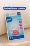 Wee Baby Desenli Damaklı Silikon Emzik 0-6 Ay Pembe
