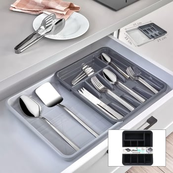 Plastlife Kp-168 Kayar Kaşıklık Ayarlanabilir Çekmece İçi ( 29x49x33cm )