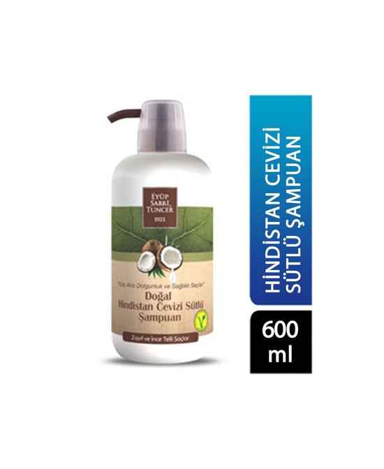 Eyüp Sabri Tuncer Doğal Şampuan 600 Ml Hindistan Cevizi ve Sütlü Şampuan Pet Şişe