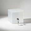 Kare Tipbox - Bahşiş Kutusu Buz Beyaz - 14x14xh13cm
