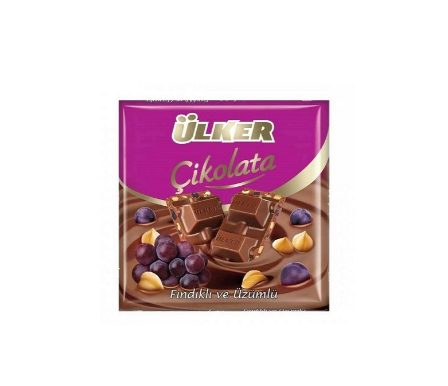 Ülker Fındıklı Üzümlü Kare Çikolata 60 Gr