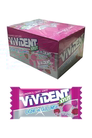 Vivident Tekli 230'Lu Çilek Aromalı Sakız