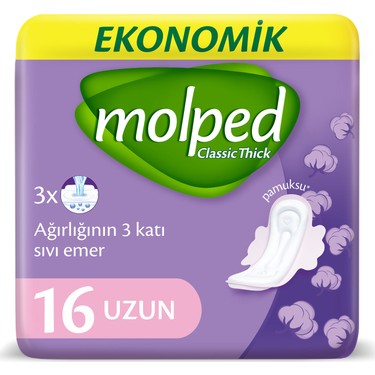 Molped Classic Thick Kanallı Eko Uzun 16 Lı