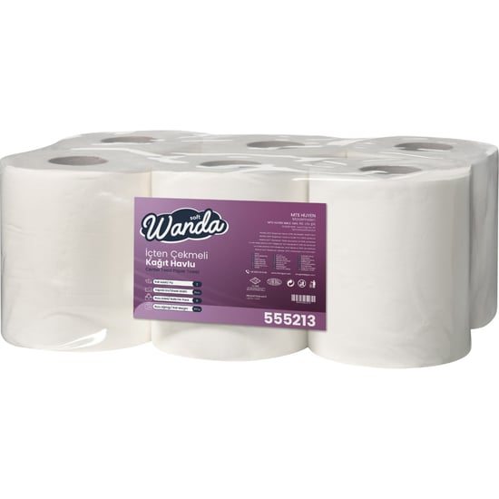 İçten Çekmeli Kağıt Havlu 3 Kg 6'lı Paket - 50m
