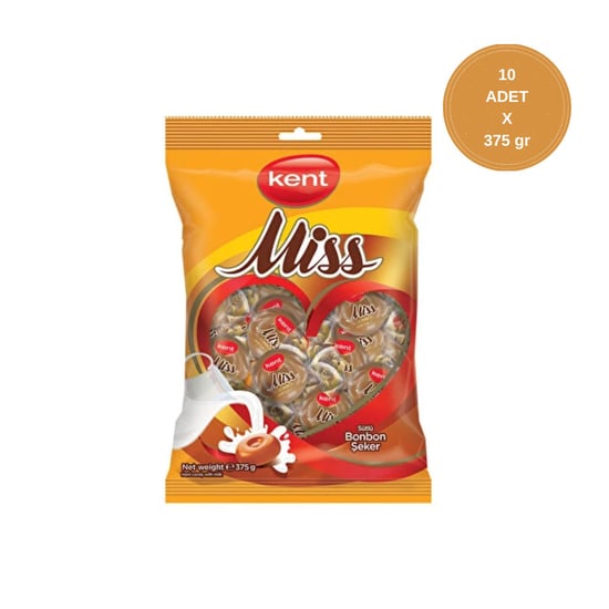 Kent Missbon Sütlü Bayram Şekeri 375 Gr X 10 Adet
