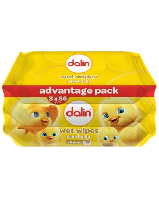Dalin Islak Mendil 56 Yaprak 3'lü Paket