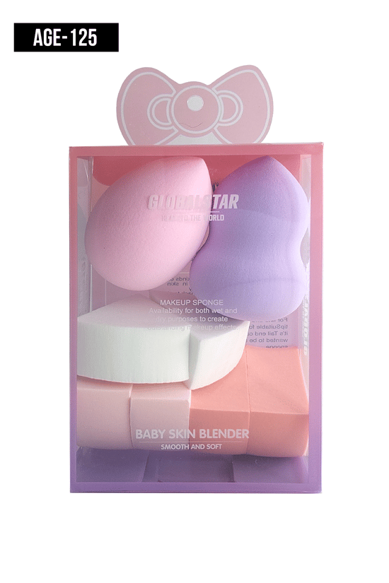 İthal Aksesuar Renkli 8'Li Makyaj Süngeri