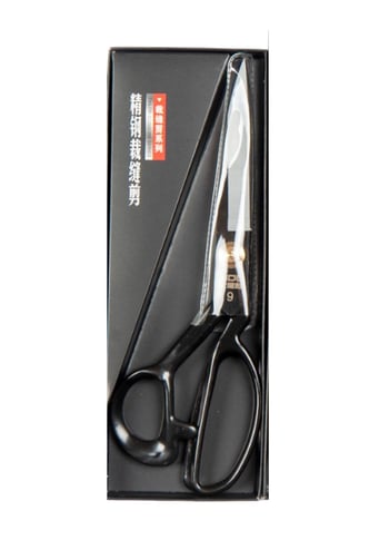 Terzi Makası Siyah Metal Saplı 9 Numara